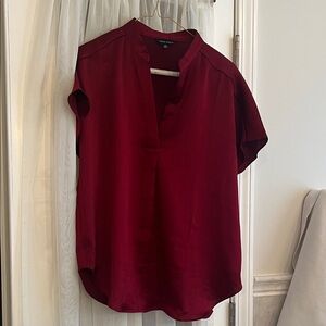 Naked Zebra Deep Red Women's Blouse